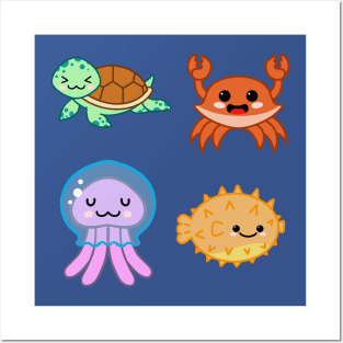 Sea Creatures Posters and Art